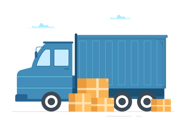 Logistic distribution service  Illustration