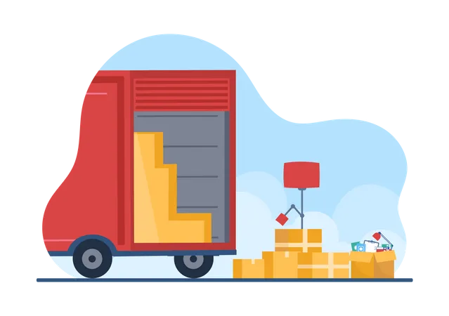 Logistic service Illustration