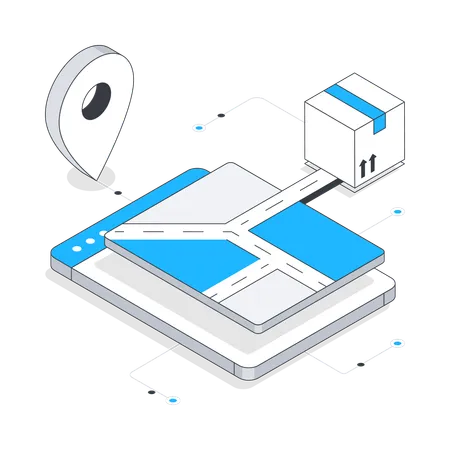 Logistics Address  Illustration