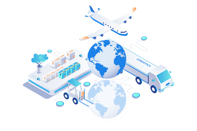 Logistics Business  Illustration