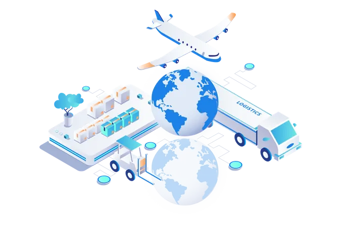 Logistics Business Illustration