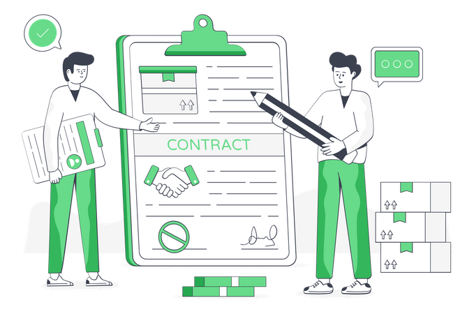 Logistics Contract Illustration