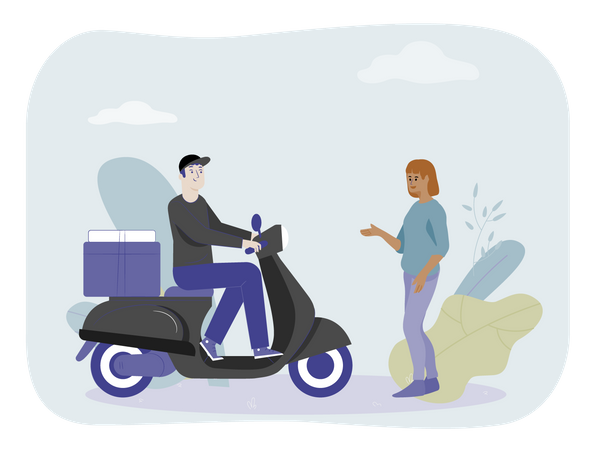 Logistics delivery  Illustration