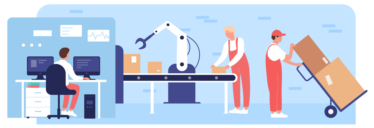 Logistics Hub  Illustration