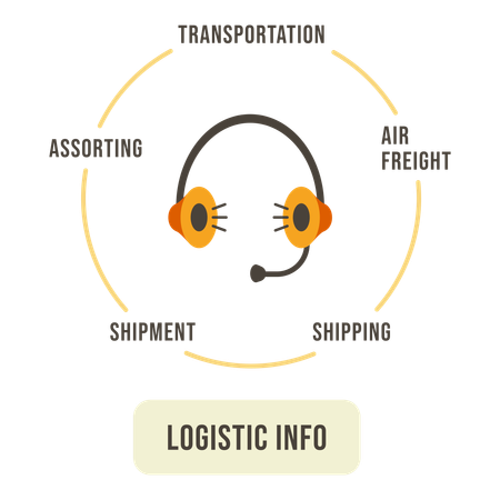 Logistics Info  일러스트레이션