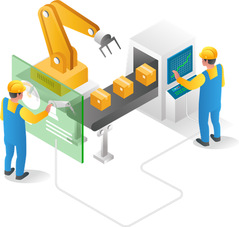 Logistics packaging rack  Illustration