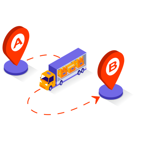 Logistics Service  Illustration