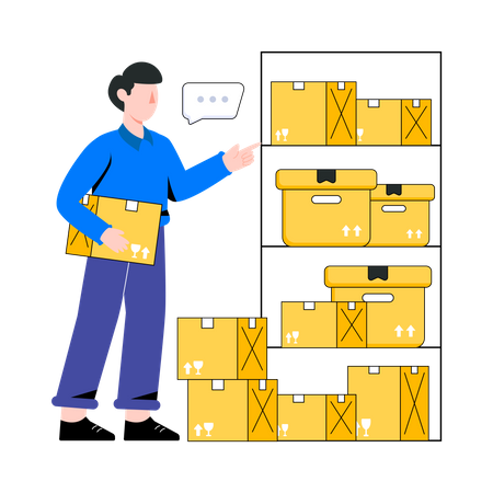 Logistics Storage  Illustration