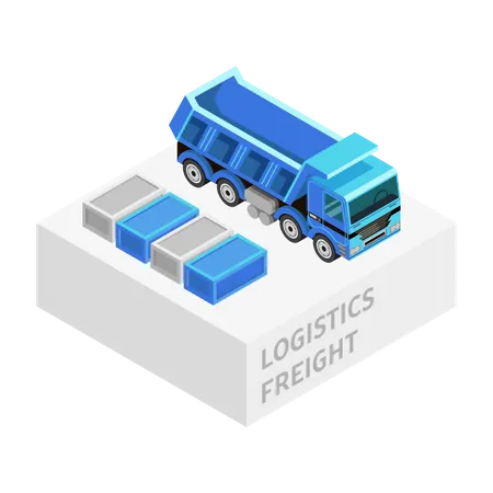 Logistics truck Illustration