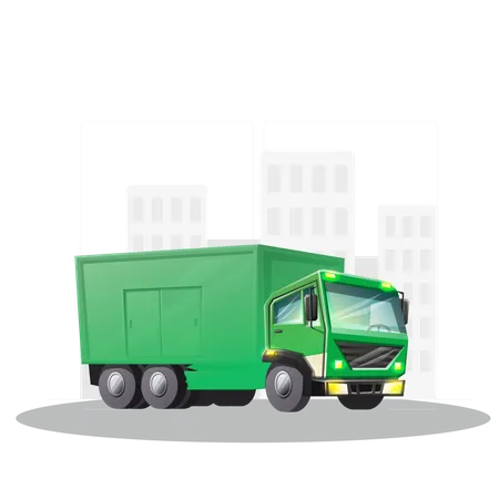 Logistics Truck Illustration