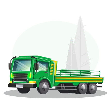 Logistics Truck  Illustration