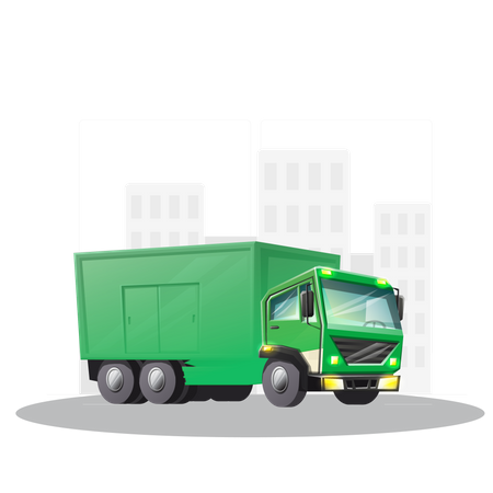 Logistics Truck  Illustration