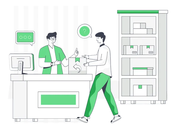 Logistikbüro  Illustration