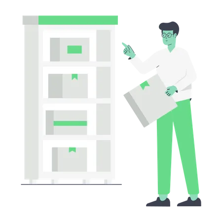 Logistiklagerung  Illustration