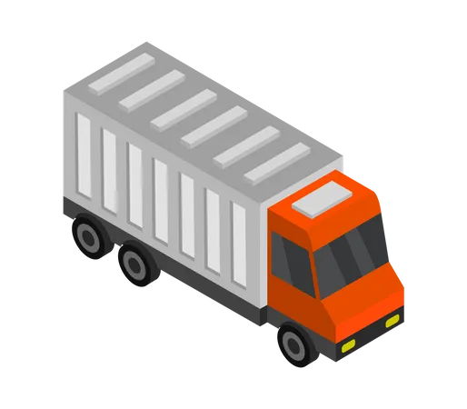 Logistik-LKW  Illustration