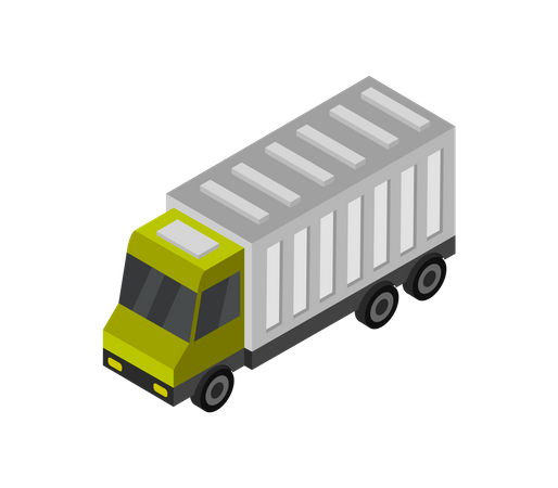 Logistik-LKW  Illustration