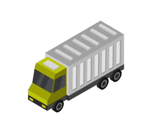 Logistik-LKW  Illustration