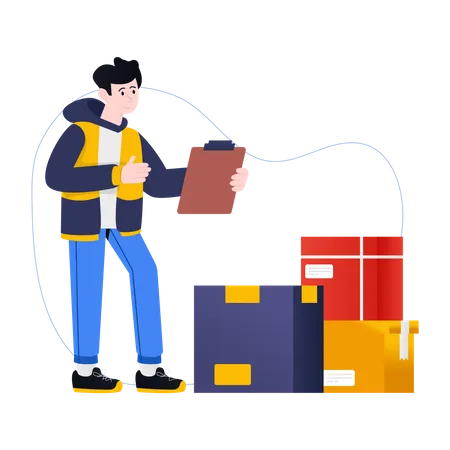 Logistik-Service  Illustration