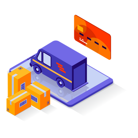 Logistikunternehmen  Illustration