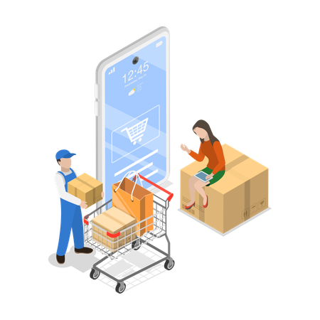 Logistique mondiale  Illustration