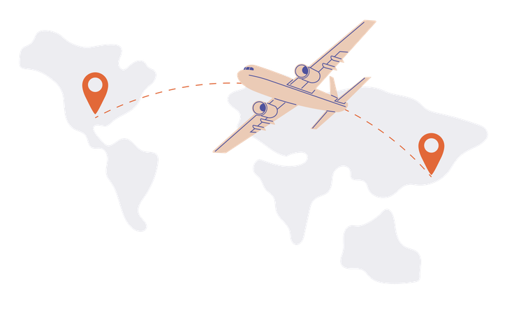 Logistique internationale  Illustration