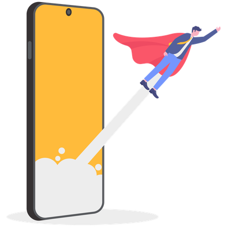 Empresario ganador logro  Ilustración
