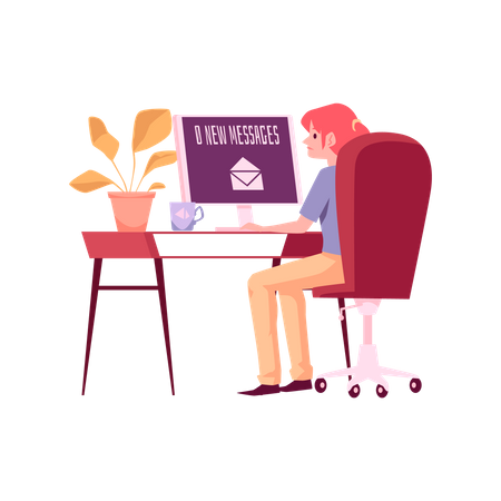 Lonely unhappy woman waiting for messages  イラスト