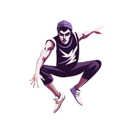 Long Jump  Illustration