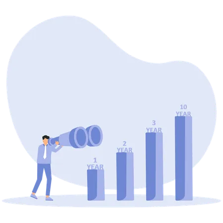 Long range planning for business success  Illustration