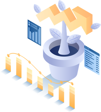 Long Term Investment Growth analysis  Illustration