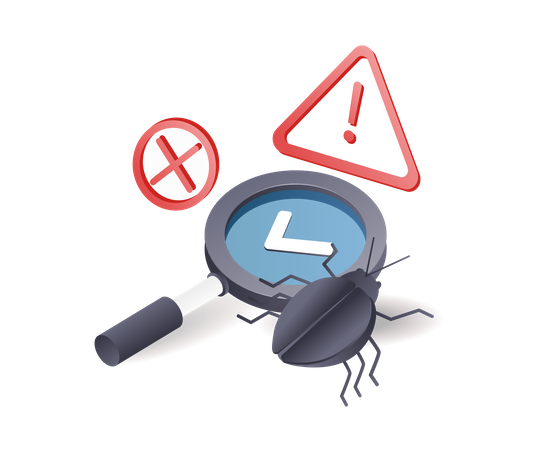 Look for viruses  일러스트레이션