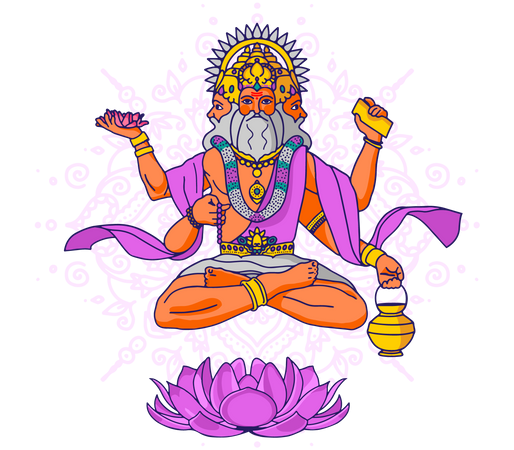 Lord Brahma  일러스트레이션