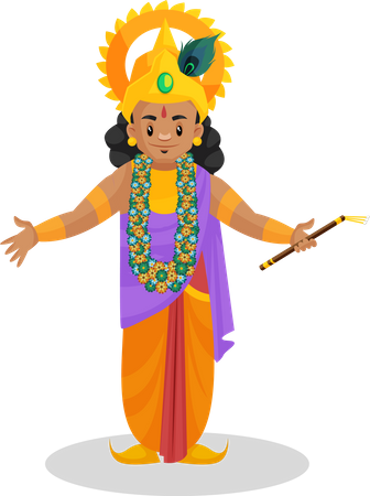 Lord Krishna  Illustration