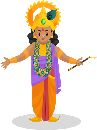 Lord Krishna Illustration