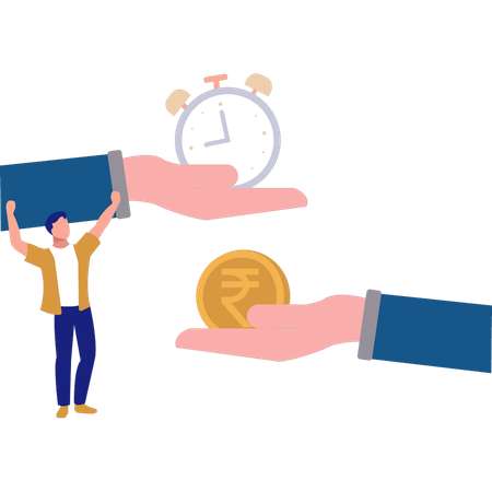 Los empresarios están trabajando en el plazo financiero  Ilustración