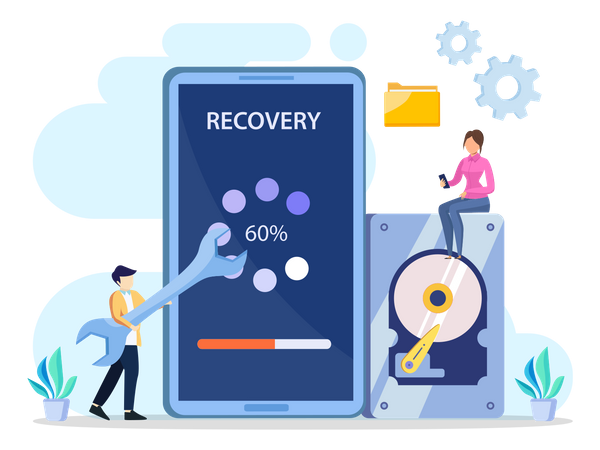 Lost Data Recovery  Illustration