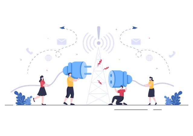 Lost wire Connection  Illustration