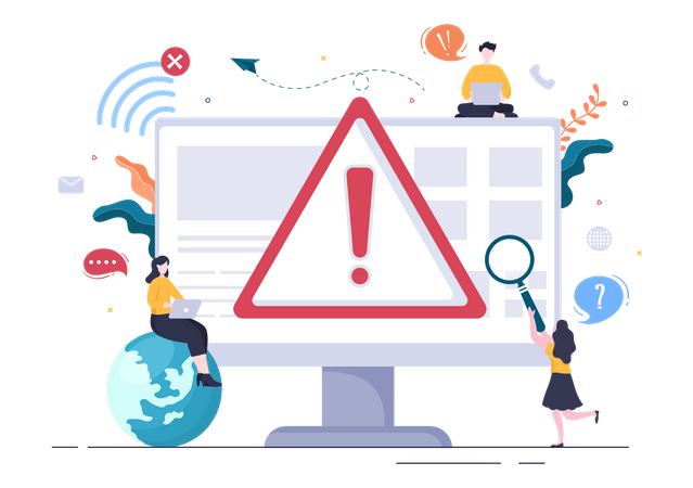 Lost Wireless Connection  Illustration