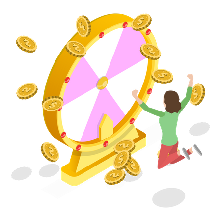 Lottery Winner  Illustration