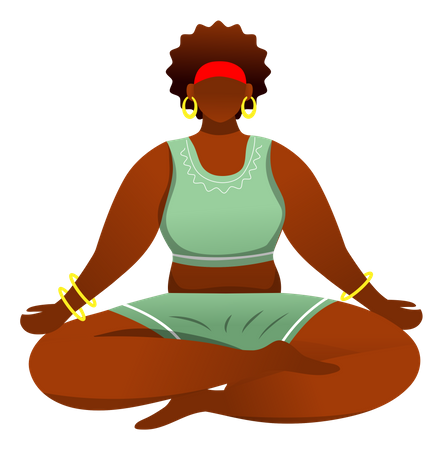 Lotus pose  Illustration