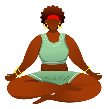 Lotus pose  Illustration