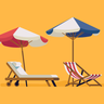 free deck-chair illustrations