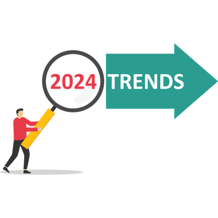 La loupe amplifie les tendances 2024  Illustration