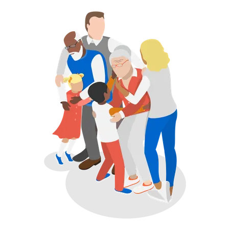 世代間の愛と信頼  イラスト