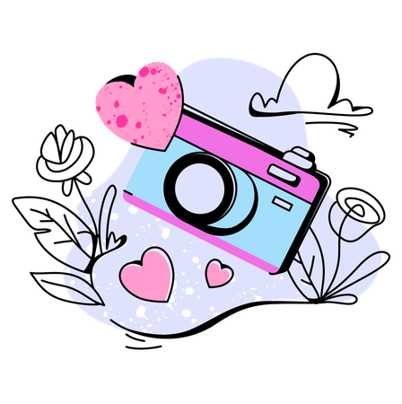 Love Cameras  Illustration