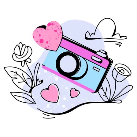 Love Cameras  Illustration