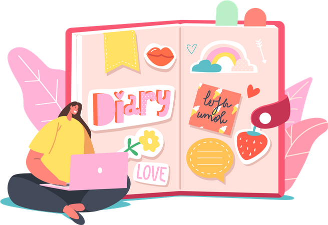 Love Diary Illustration