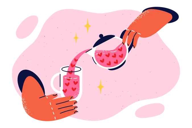 Love drink  Illustration