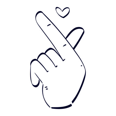 Love Hand Gesture  Illustration