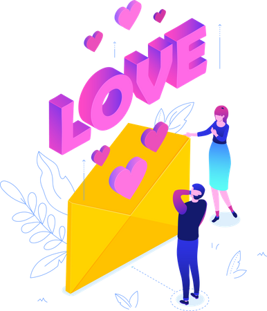 Love letter Illustration